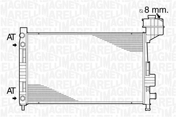 MAGNETI MARELLI radiatorius, variklio aušinimas 350213822000